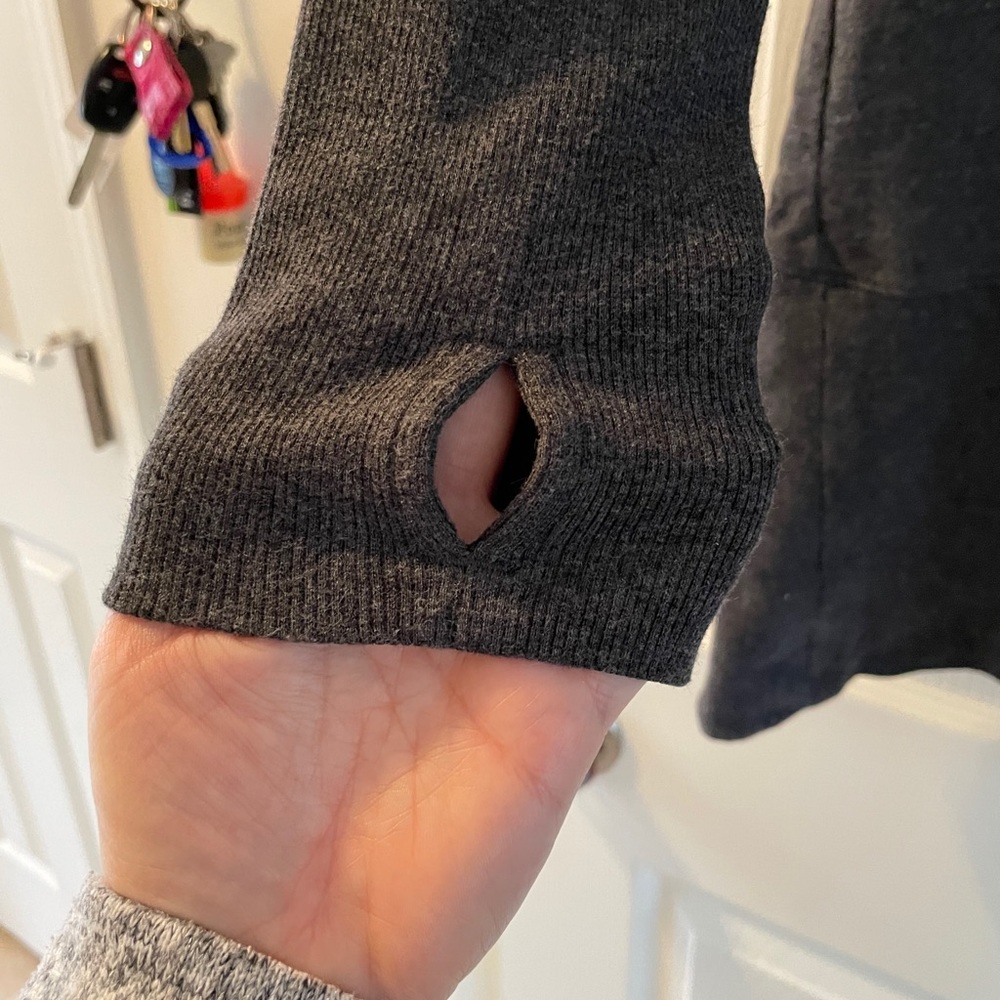 Champion (m) Grey cardigan sweatshirt. - Picture 4 of 5